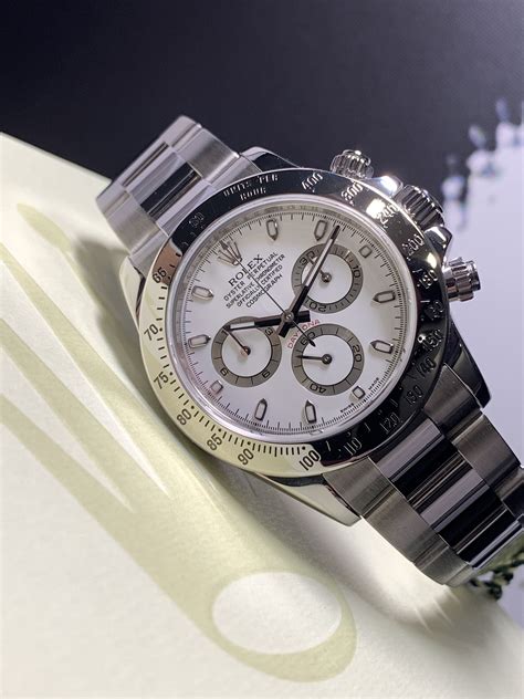 rolex daytona steel white dial.